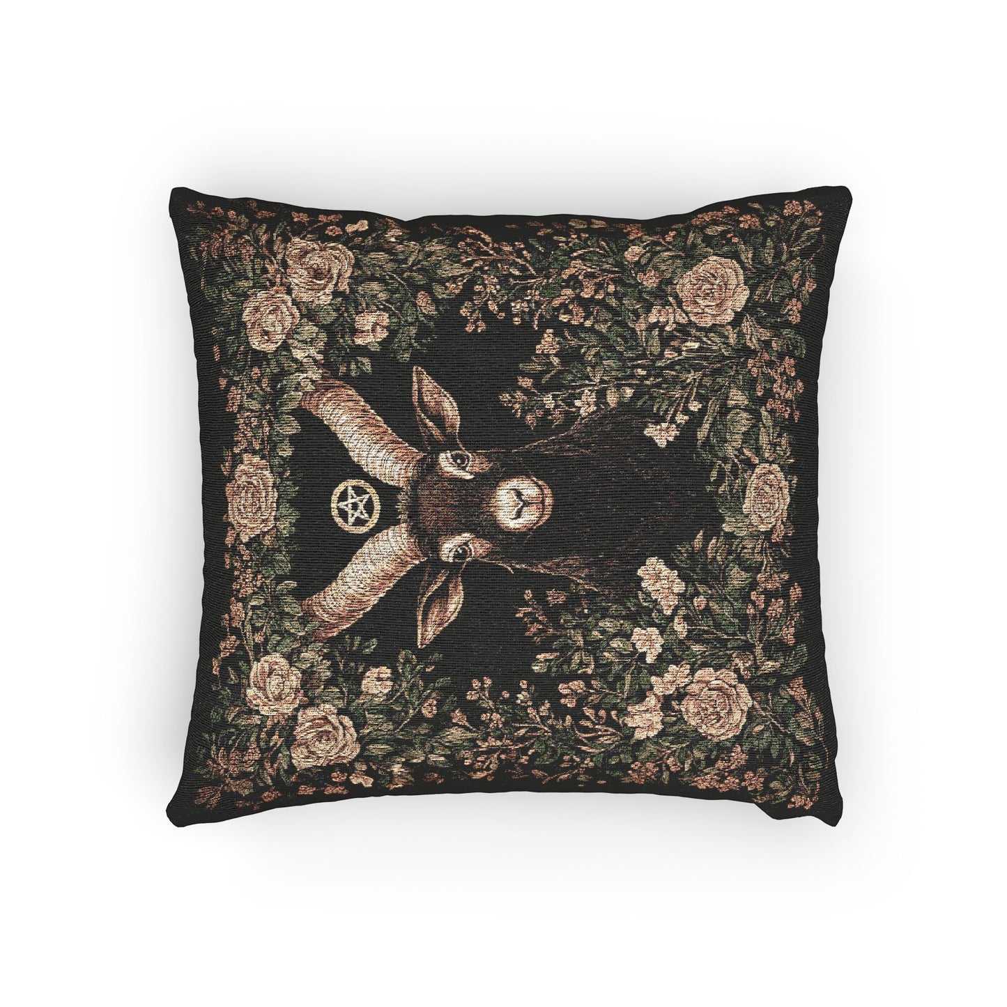 C-12 Black Phillip Woven Pillow