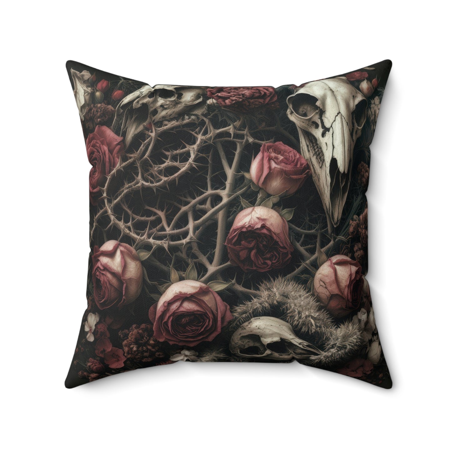 C-8 Roses & Bones Faux Suede