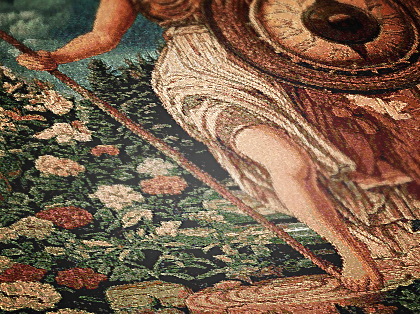 Athena Woven Blanket, Greek Mythology Goddess of Wisdom, Large Wall Tapestry, Witchcore Throw Blanket Couch, Whimsigoth Decor