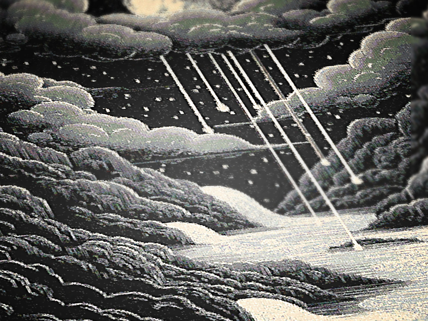 Celestial Woven Blanket, Cozy Throw for Nighttime Stargazers, Gift for Astronomy Lovers, Soft Home Accents, Whimsigoth Decor