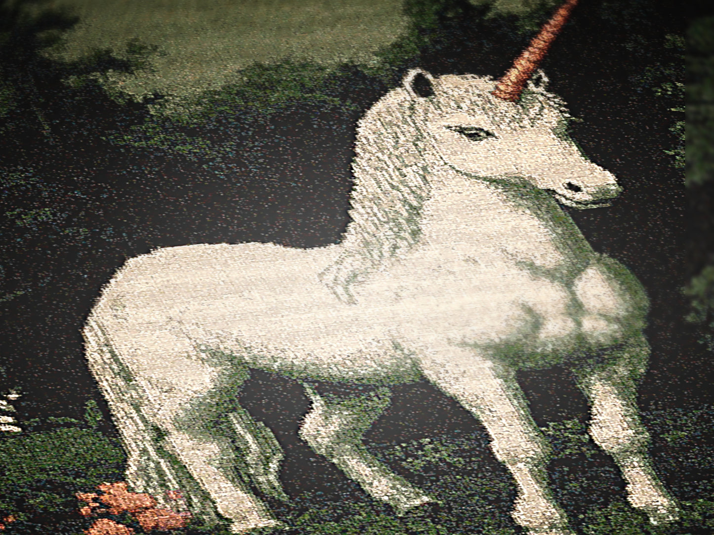 Unicorn Woven Blanket, Fantasy Cottagecore Decor, Mystical Forest Tapestry, Whimsigoth Decor, Fairycore Aesthetic, Mythical Horse Blanket