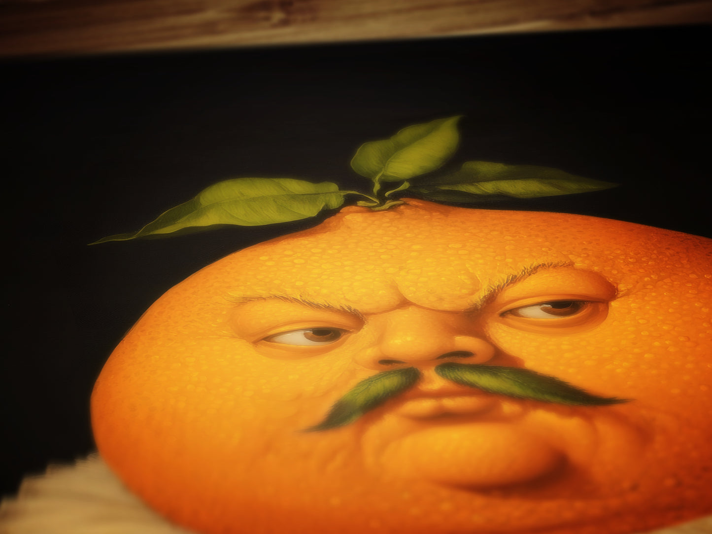 Orange Poster Antique Citrus Fruit Art Print