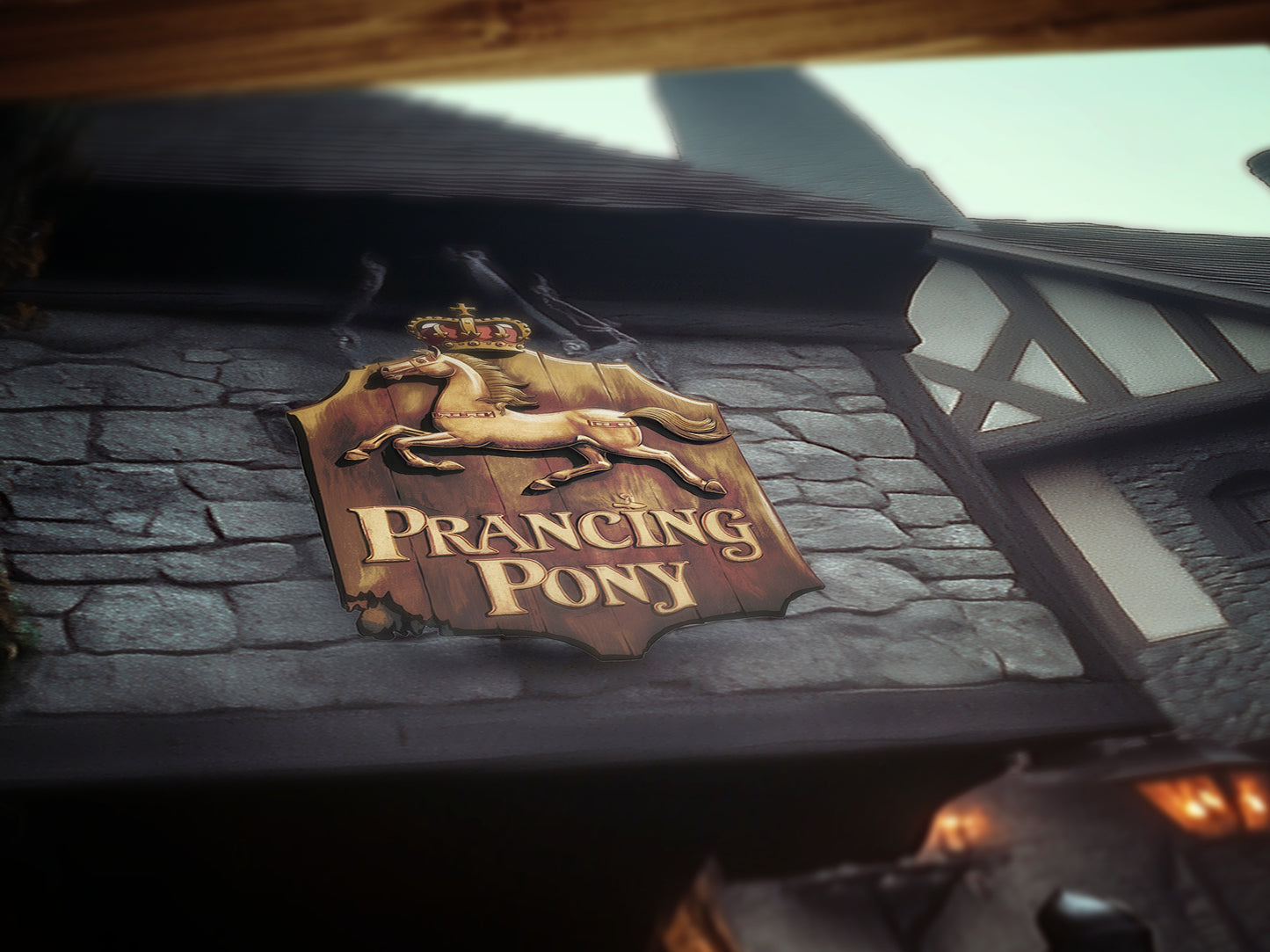 The Prancing Pony Inn Poster, Medieval Knight, Gothic Fantasy Warrior Wall Decor, Epic Dark Knight Art Print, Medieval Castle Core Aesthetic