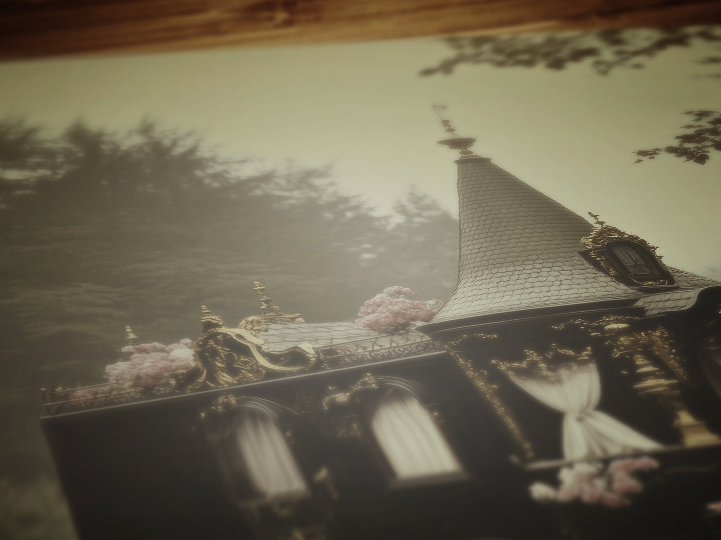 Victorian Gypsy Caravan Art, Vintage Witchy Vanlifers Decor, Whimsigoth Decor Print, Dark Academia Decor, Gothic Fairytale Poster