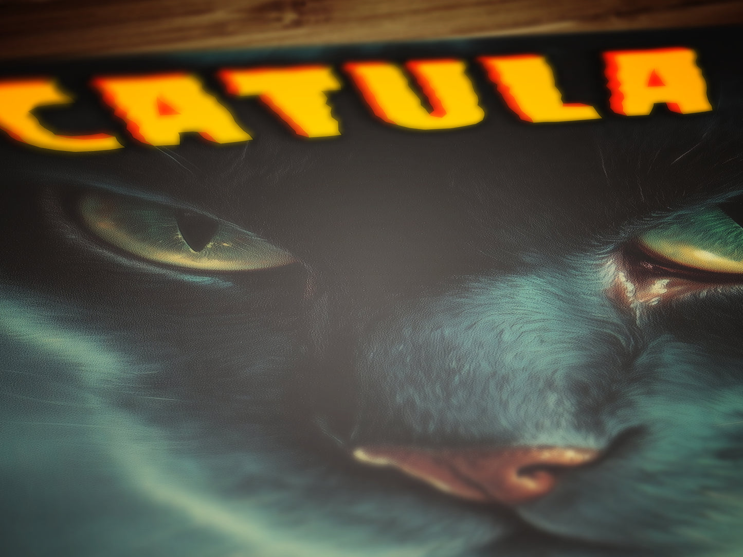 Catula The Vampurr, Vampire Cat Art Print, Whimsigoth Halloween Wall Decor, Horror Movie Decor, Nosferatu Lovers Gifts