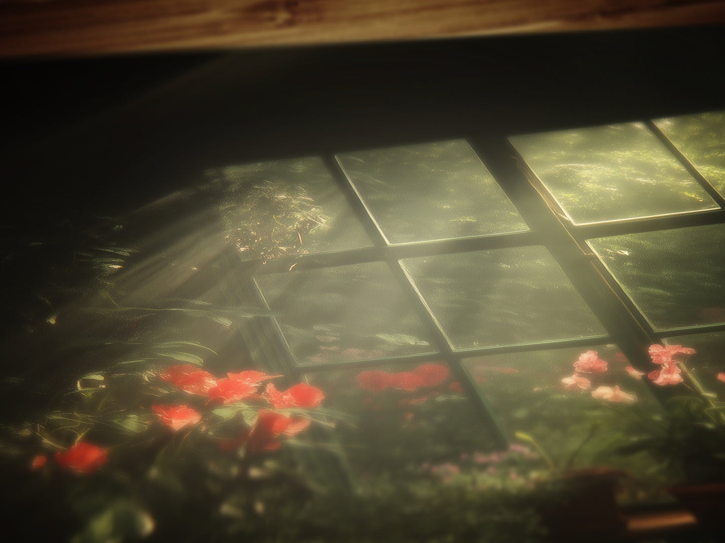 Victorian Greenhouse Art, Dark Botanical Print, Gothic Garden Wall Decor, Moody Cottagecore Poster, Dark Floral Orchid Still Life Print