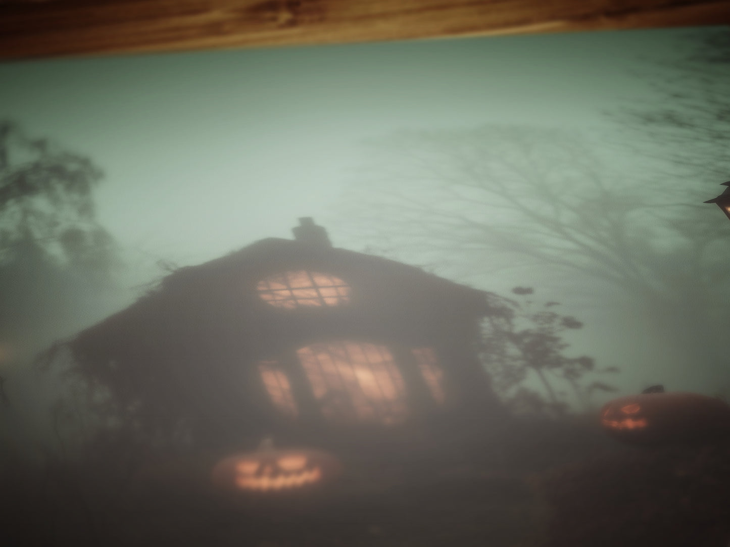 Spooky Jack-Oβ-Lantern Halloween Wall Art, Haunted Cottagecore Autumn Wall Decor, Dark Academia Prints, Whimsigoth Witchy House Poster