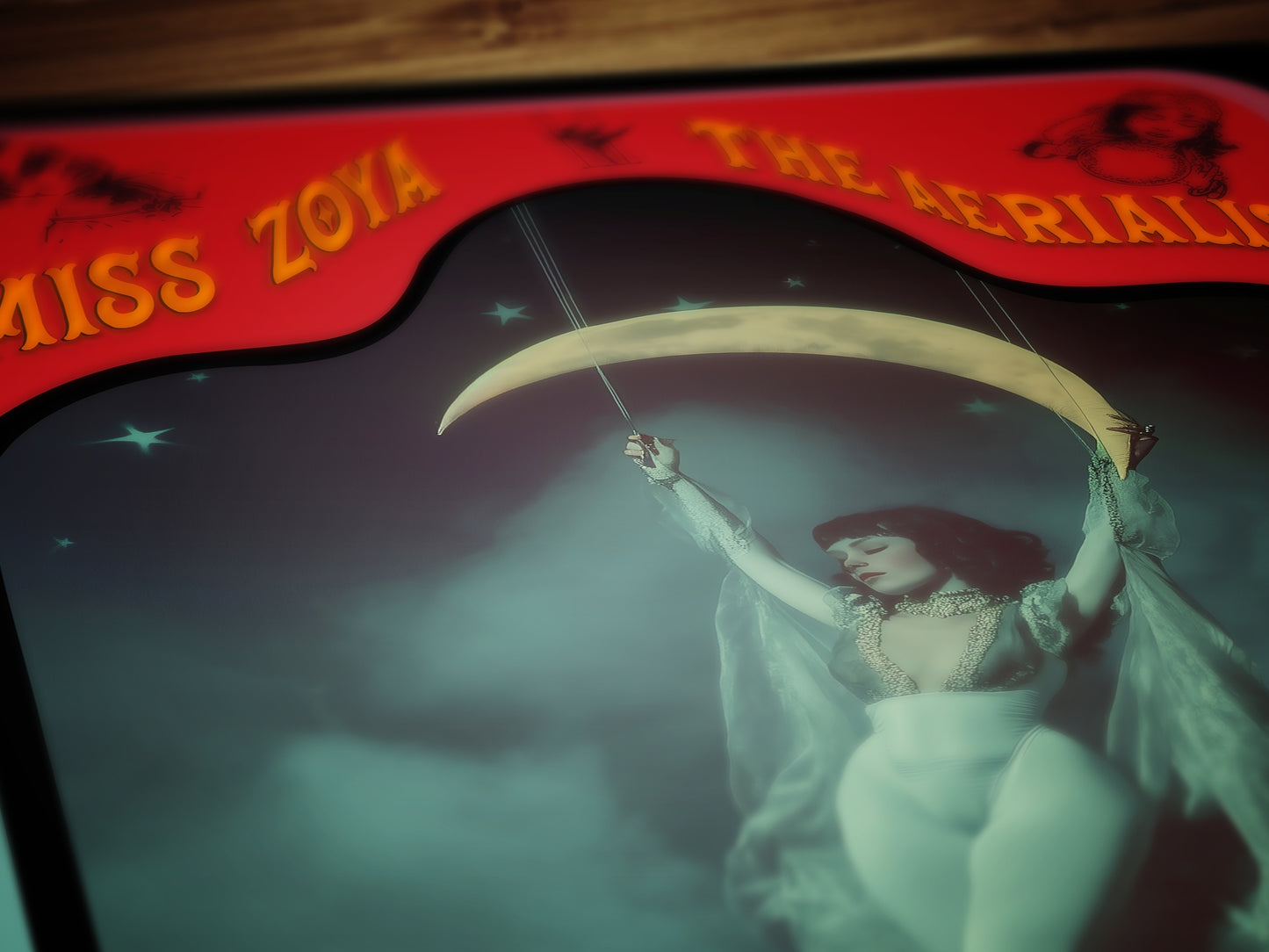 Trapeze Aerialist Vintage Circus Wall Art, Circus Retro Cabinet Card, Freakshow, Sideshow Print, Oddities & Curiosities, Retro Holiday Gift