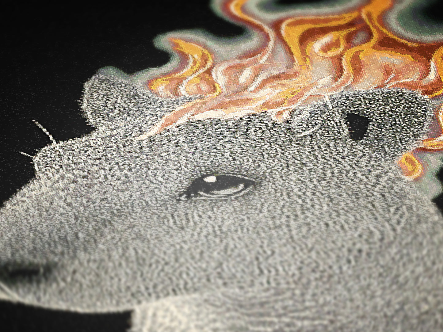 This is Fine, Capybara On Fire, Funny Tapestry, Woven Wall Art, Surreal Cozy Dark Humour Woven Large Tapestry, Meme Throw Blanket