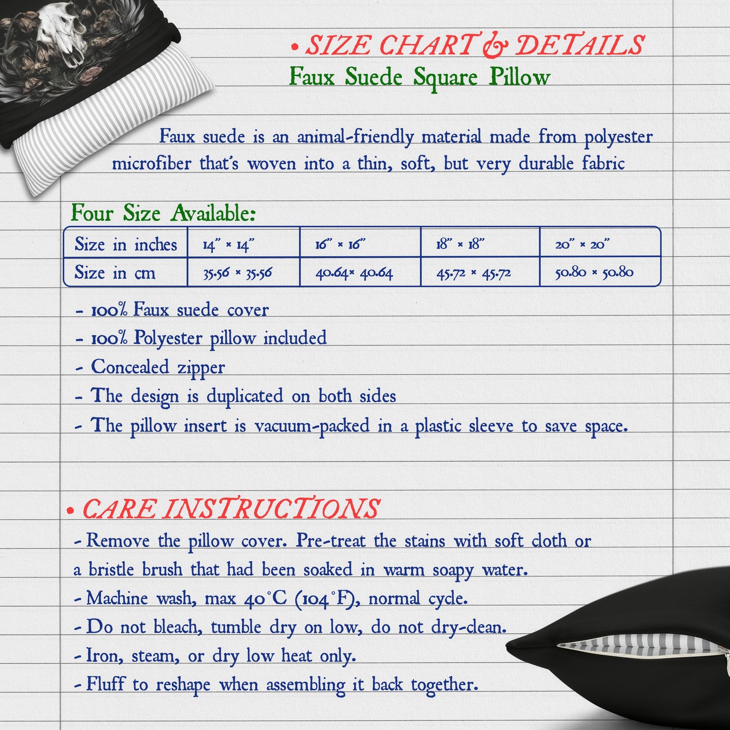 C-2 Botanical Ram Skull Woven Pillow