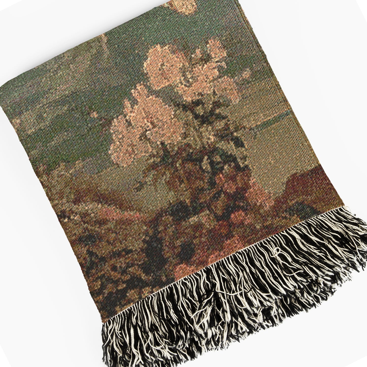 Vintage Cat Cherubs Woven Tapestry | Whimsical Decorative Woven Tapestry | Retro Art Nouveau-Inspired Cat Throw Blanket