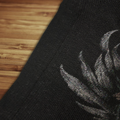 C-2 Botanical Ram Skull Woven Pillow