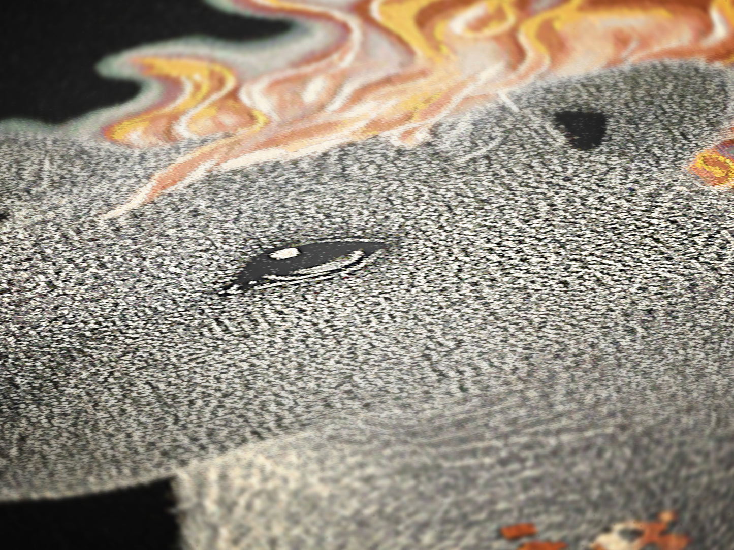 This is Fine, Capybara On Fire, Funny Tapestry, Woven Wall Art, Surreal Cozy Dark Humour Woven Large Tapestry, Meme Throw Blanket