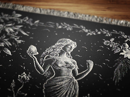 Aphrodite Blanket, Greek Mythology Goddess of Love and Beauty, Large Wall Tapestry, Dark Romance, Throw Blanket Couch, Whimsigoth Decor