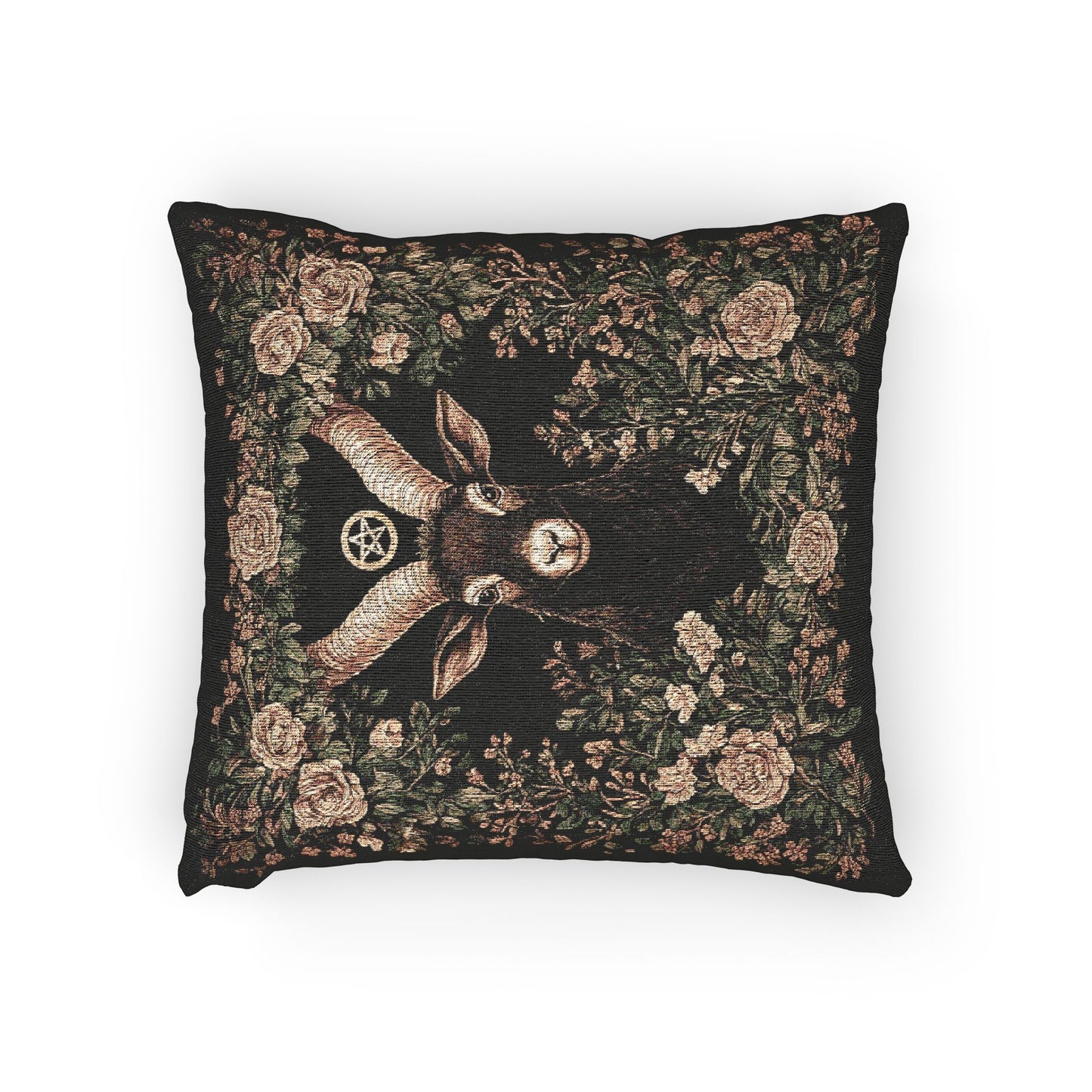 C-12 Black Phillip Woven Pillow