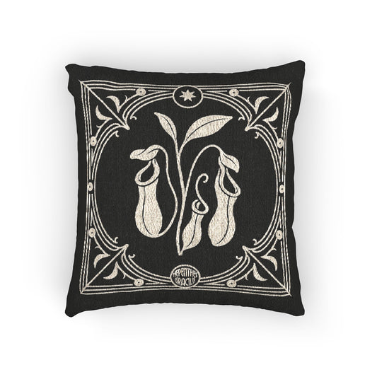 C-19 pitcher plant Woven Pillow