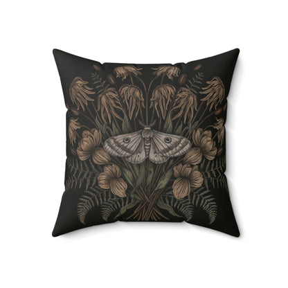 Floral Moth Faux Suede