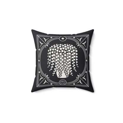 C-24 String Of Pearls Faux Suede