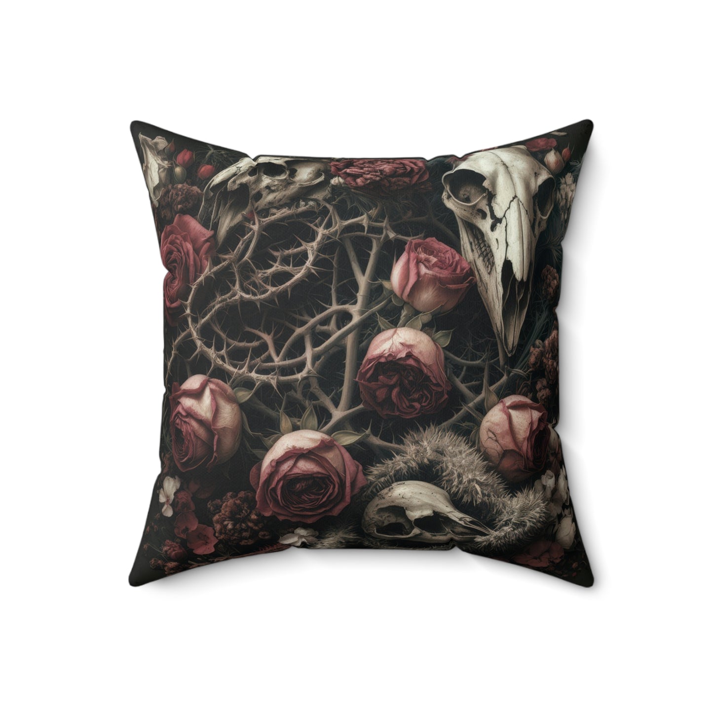 C-8 Roses & Bones Faux Suede