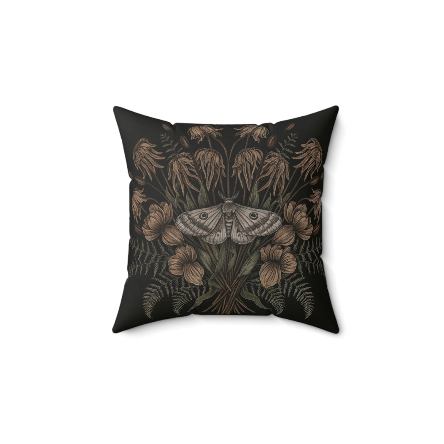 Floral Moth Faux Suede