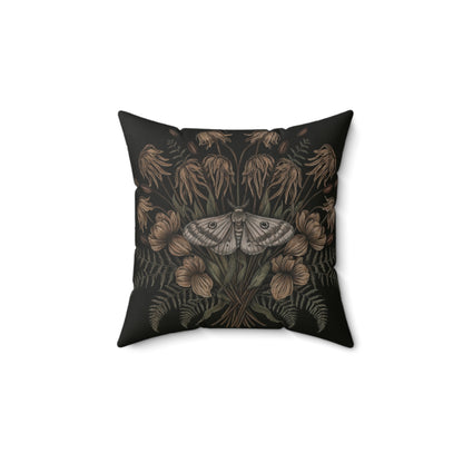 Floral Moth Faux Suede
