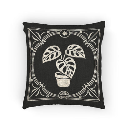 Monstera Adansonii Woven Pillow