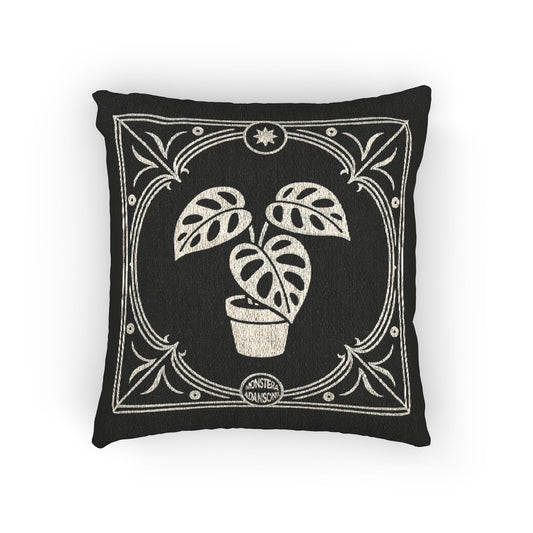 C-31 Monstera Adansonii Woven Pillow