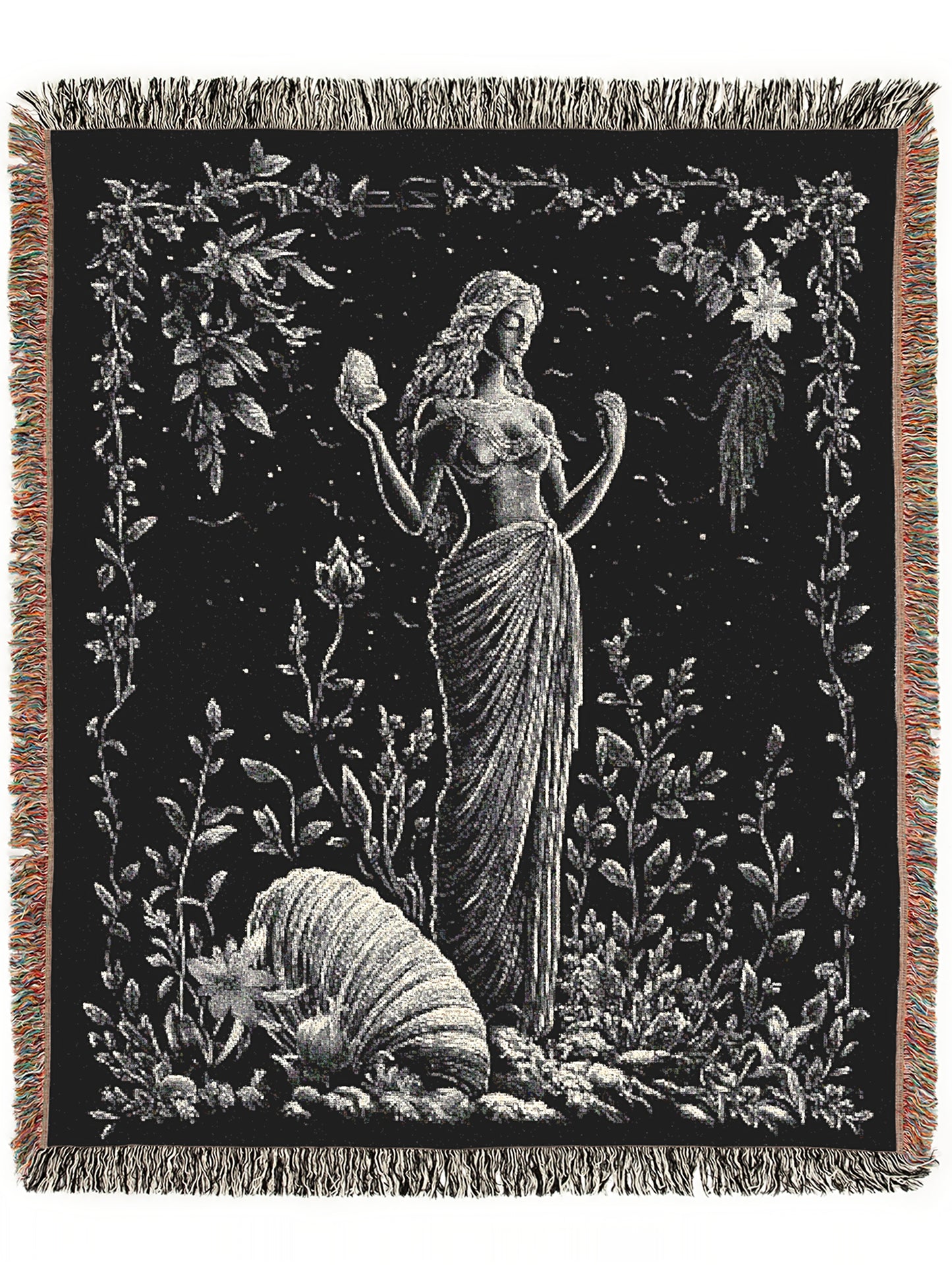 Aphrodite Blanket, Greek Mythology Goddess of Love and Beauty, Large Wall Tapestry, Dark Romance, Throw Blanket Couch, Whimsigoth Decor