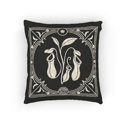 C-19 pitcher plant Woven Pillow