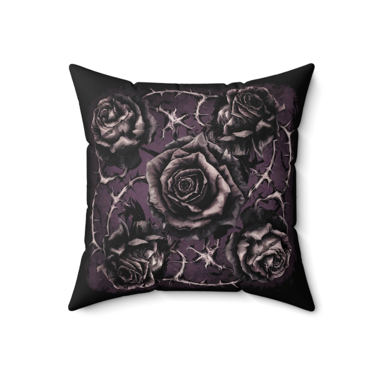 C-6 Roses & Spines Faux Suede