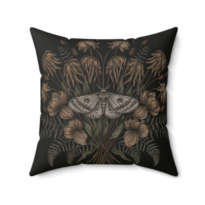 Floral Moth Faux Suede