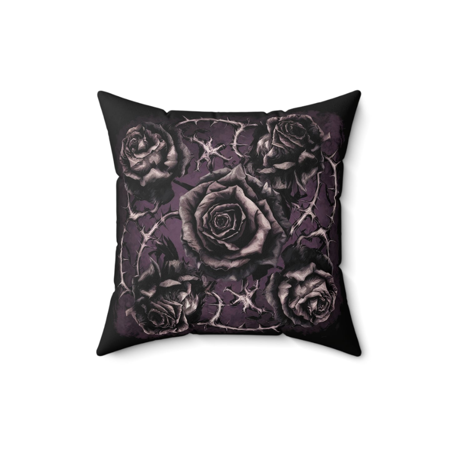 C-6 Roses & Spines Faux Suede