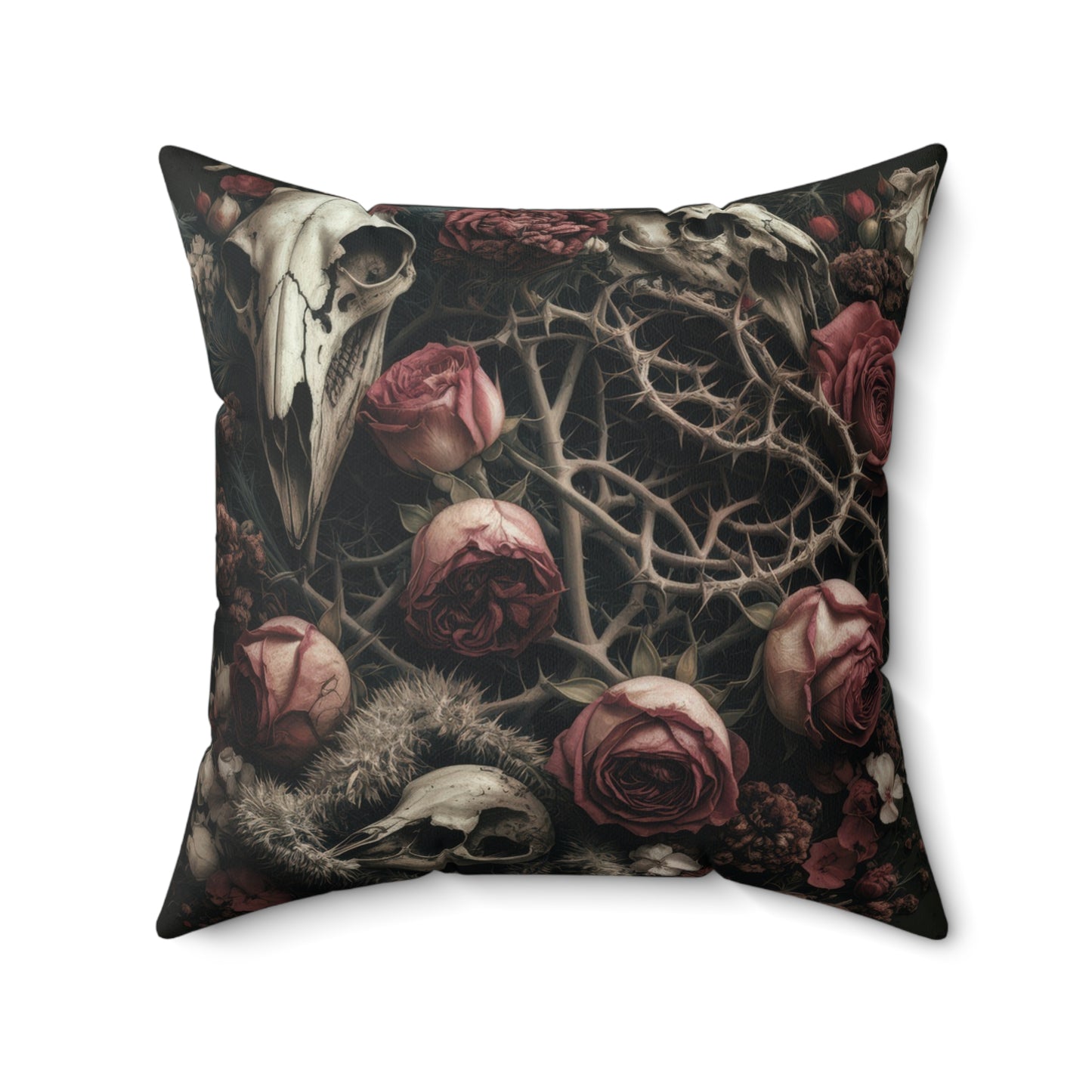 C-8 Roses & Bones Faux Suede