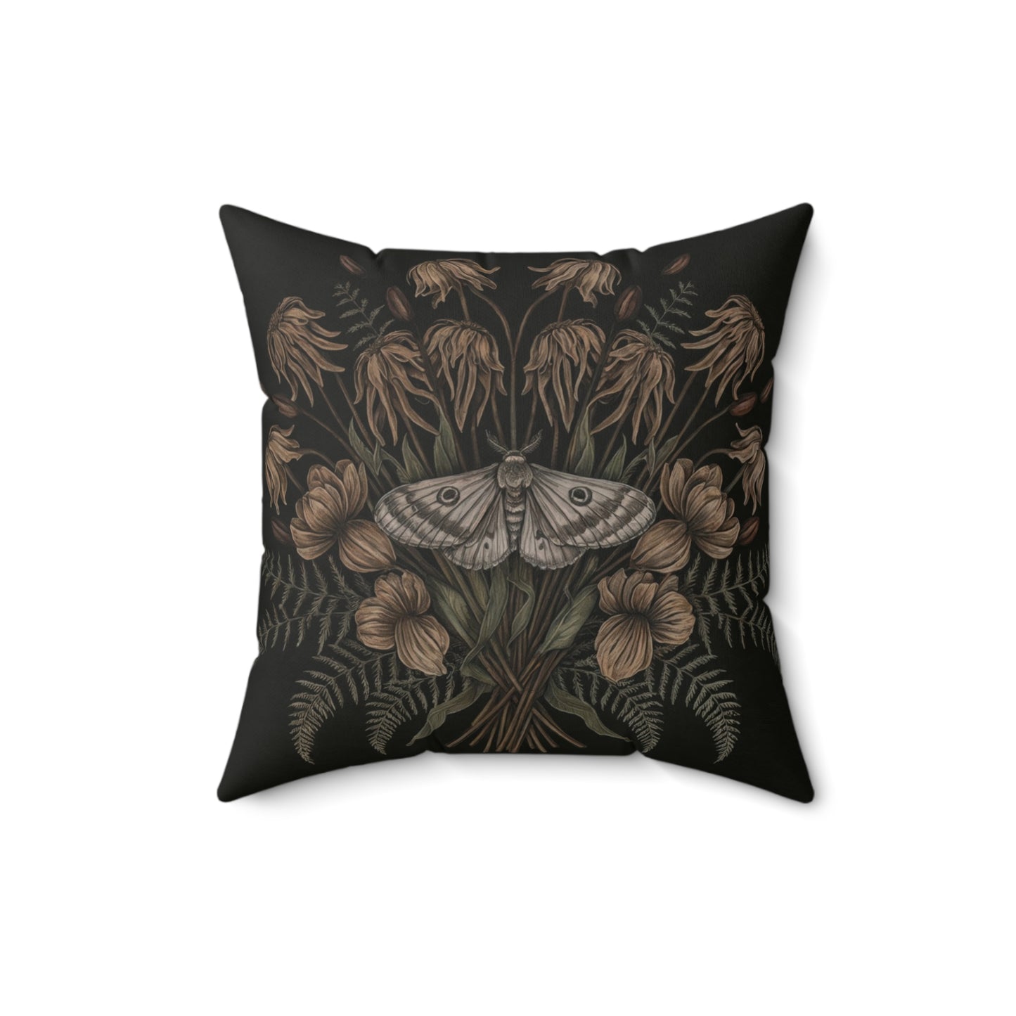 Floral Moth Faux Suede