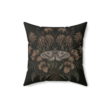 Floral Moth Faux Suede