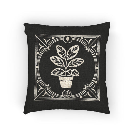 C-25 Rubber Plant Woven Pillow