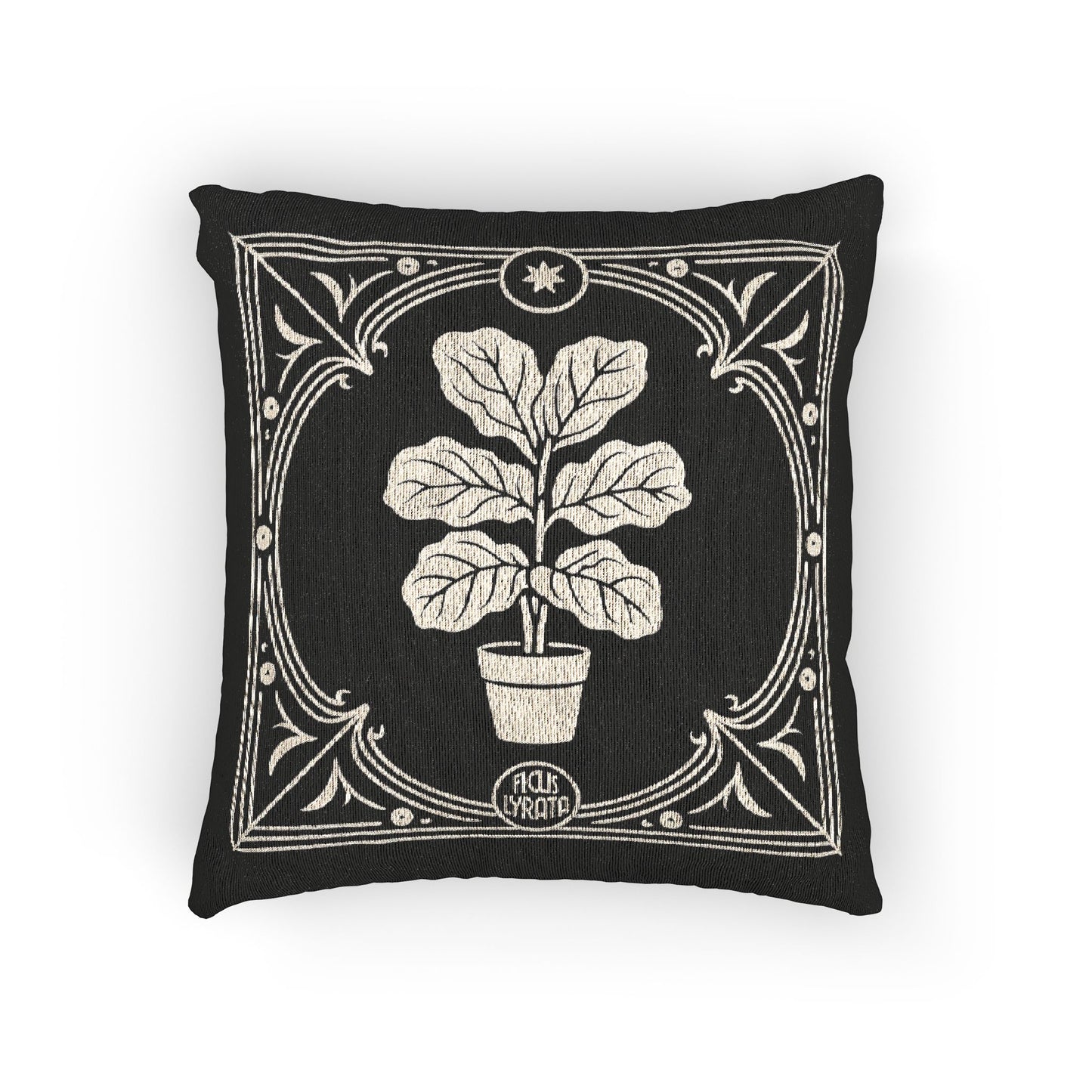 C-22 Fiddle Leaf Fig Woven Pillow