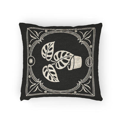 Monstera Adansonii Woven Pillow