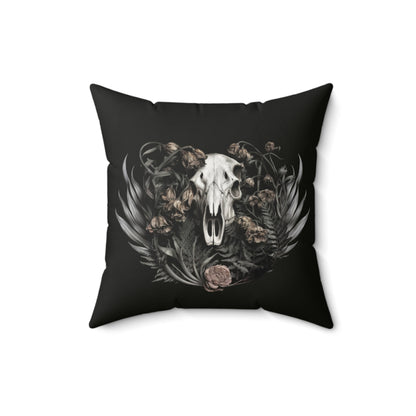 C-2 Botanical Ram Skull Faux Suede
