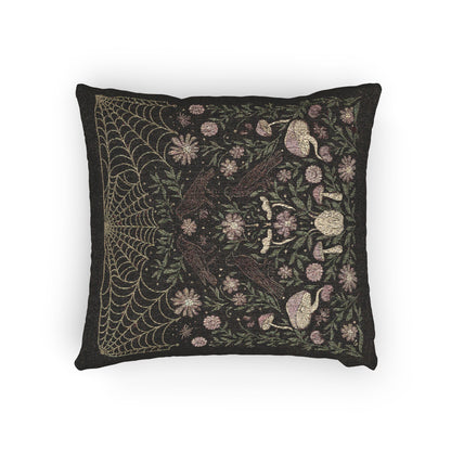 Raven Spider Woven Pillow