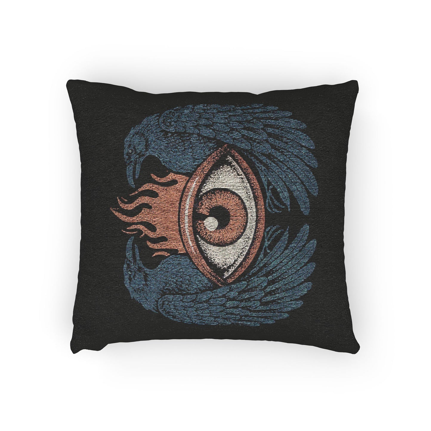 C-9 Eye Raven Woven Pillow