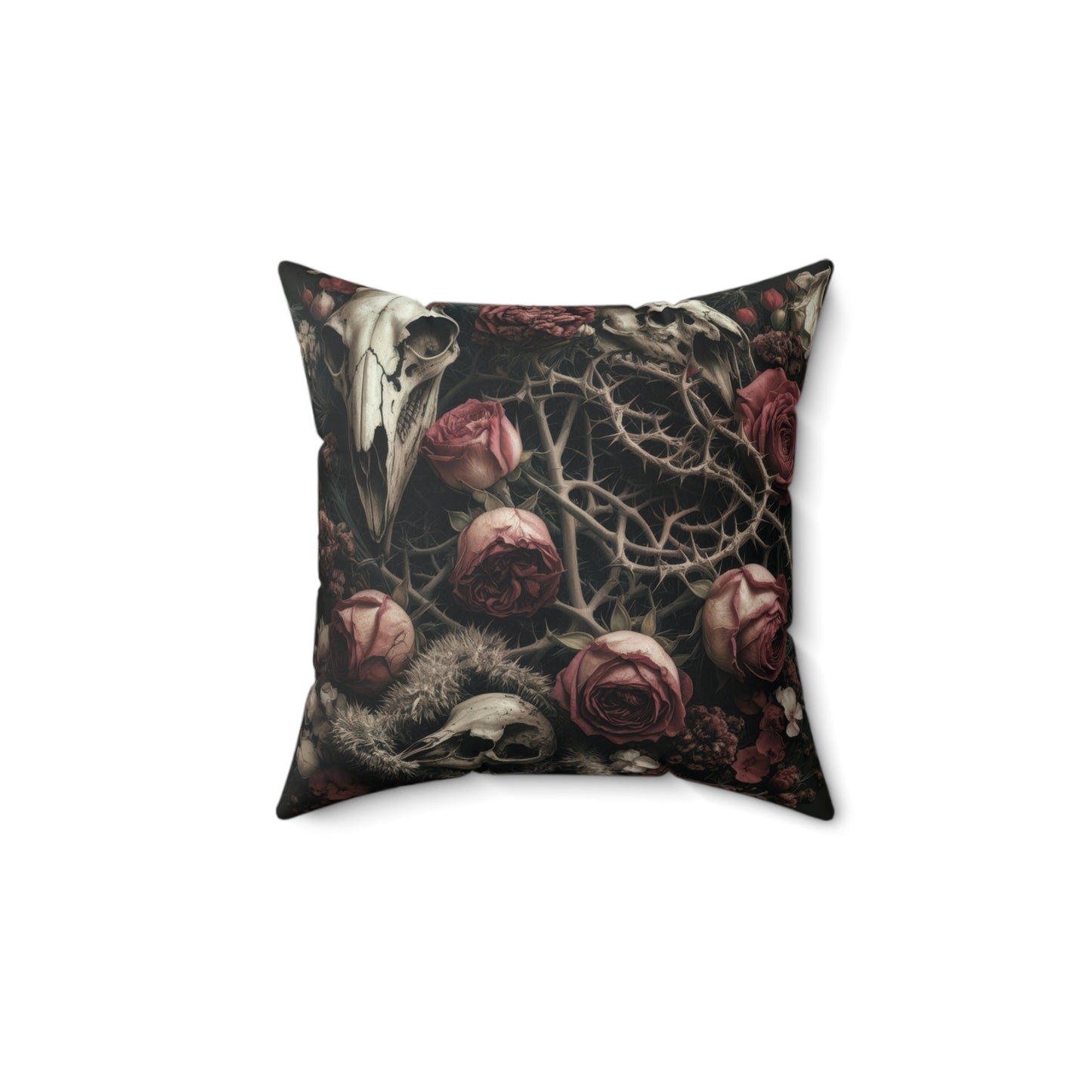 C-8 Roses & Bones Faux Suede