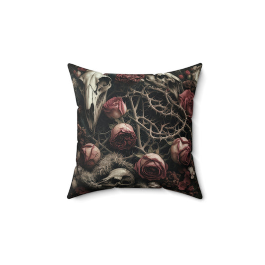 C-8 Roses & Bones Faux Suede