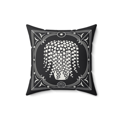 C-24 String Of Pearls Faux Suede