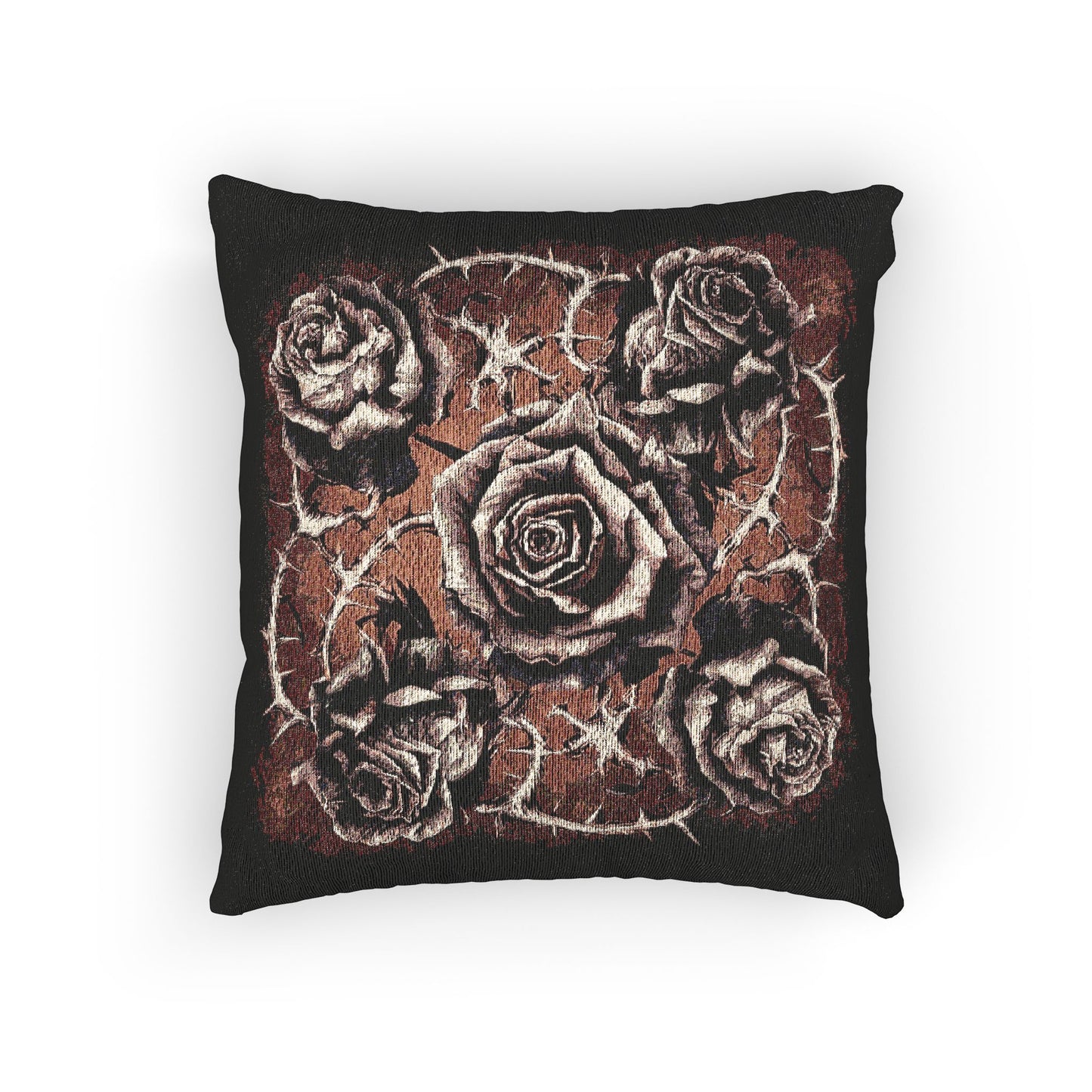 C-6 Roses & Spines Woven Pillow