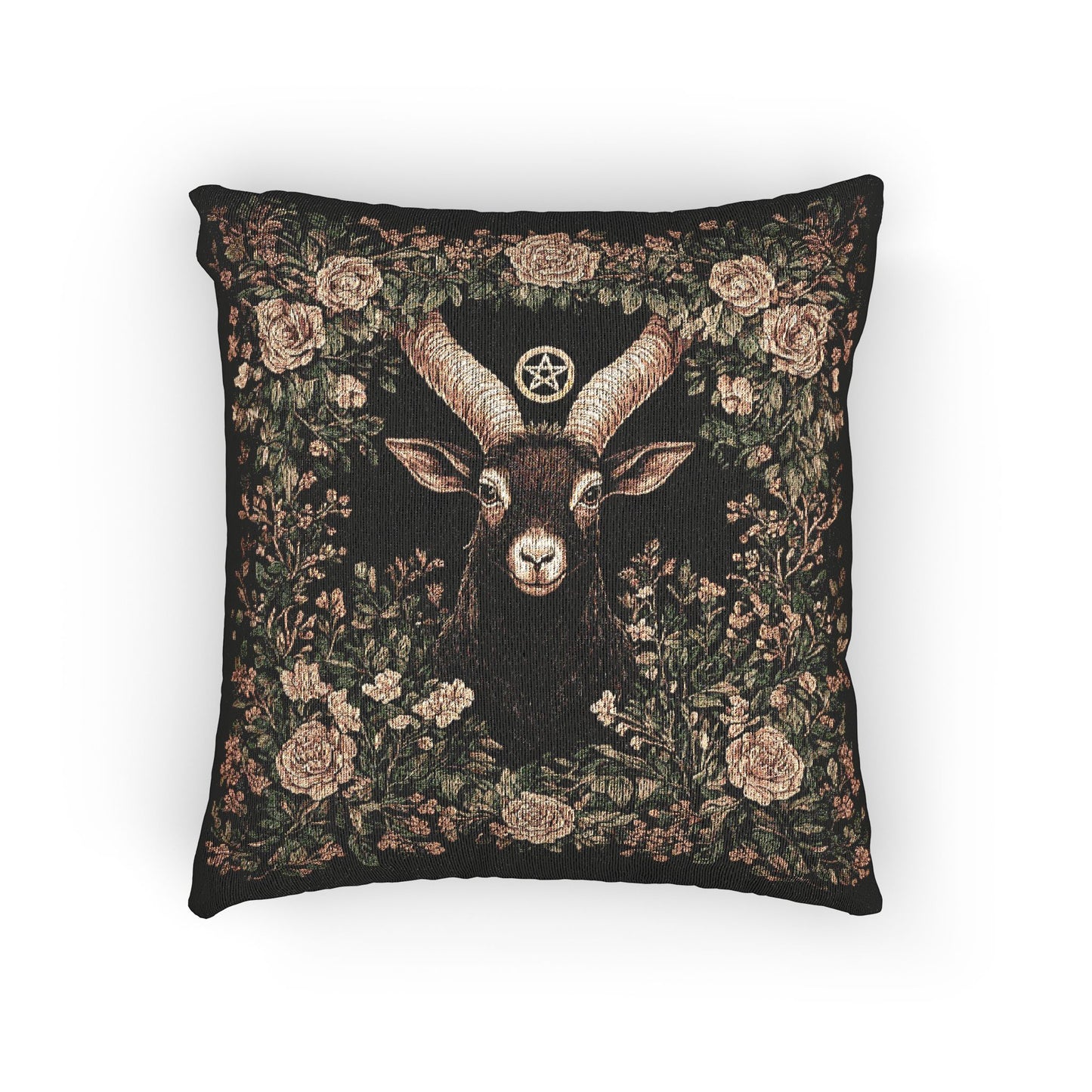 C-12 Black Phillip Woven Pillow