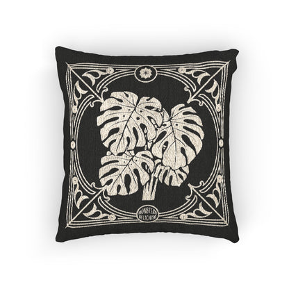C-14 Monstera Woven Pillow