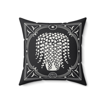 C-24 String Of Pearls Faux Suede