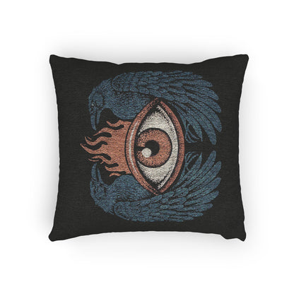 C-9 Eye Raven Woven Pillow