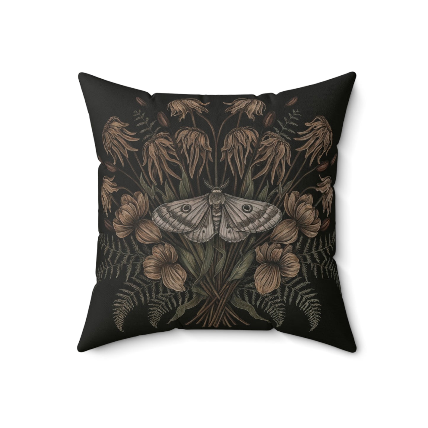 Floral Moth Faux Suede